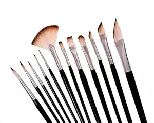 ECLET Art Brush Set for Artists, Painting Brushes Set of 12 Professional Round Pointed Tip Nylon Hair Artist Acrylic Paint Brush for Acrylic/Water Colour/Oil Painting Item 44