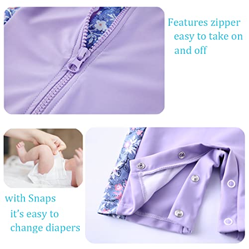 Image of UMELOK Baby Girl Swimsuit Infant UPF 50+ Bathing Suit Size Months