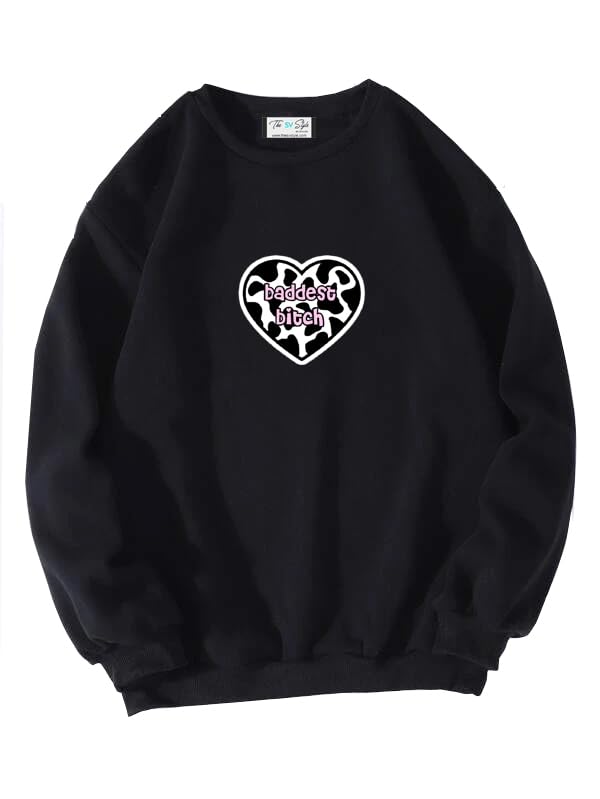 Image of SXV 'Frog & Mushroom' Printed Cool Aesthetic Drop Shoulder Oversized Baggy Sweatshirt