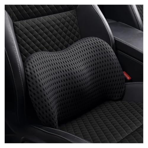 Coussin de soutien lombaire voiture en mousse à mémoire de forme 3D noir
