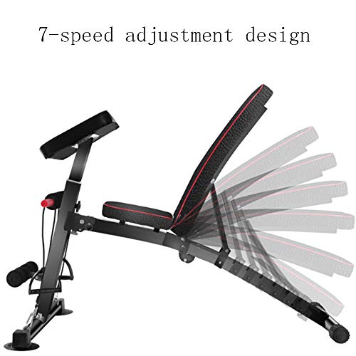 Weight Bench Adjustable Weight Bench-Utility Gym Bench for Full Body Workout, Multi-Purpose Foldable Incline Decline Benchs Dumbbell Bench