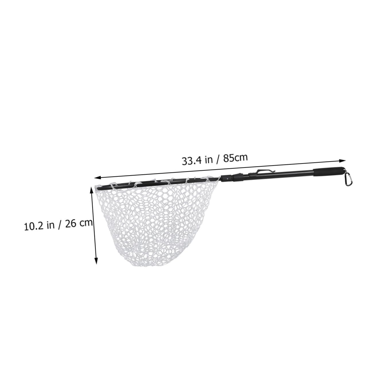 Anneome Pesca Equipo Plegable Salabre Pesca Materiales Duraderos Mango Antideslizante