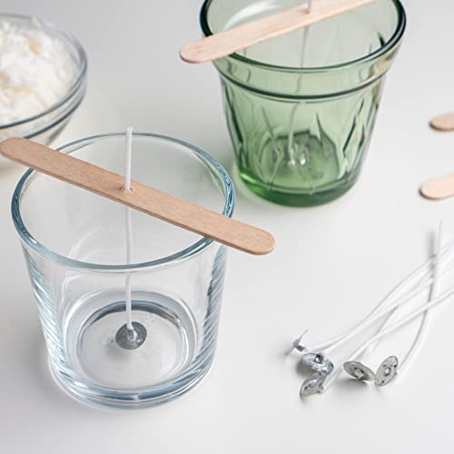 Pabilo para velas algodón trenzado 200 pies con base metálica miniatura 6