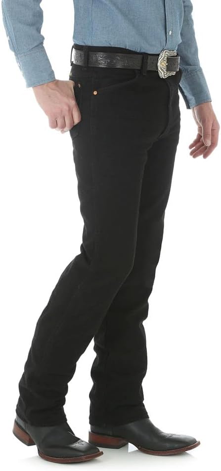 Rod's True Western Shadow Black Slim Fit Jeans Black 34x29