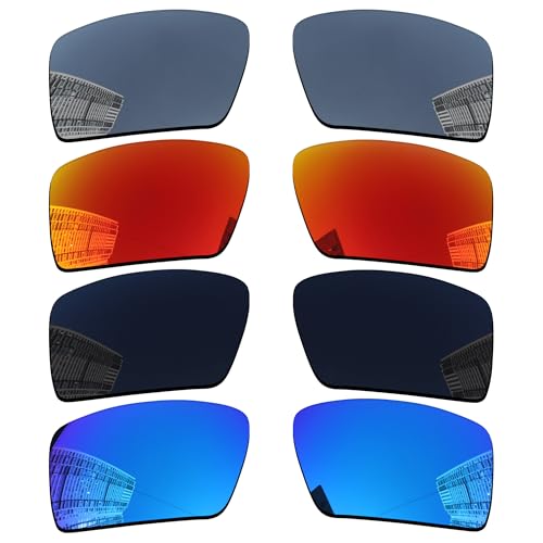 Image of Acefrog 4 Pairs Polarized Replacement Lenses Compatible with Oakley Eyepatch 2 OO9136 Sunglasses, Perfectly Fit, Anti-scratch, Shatterproof, Value Pack