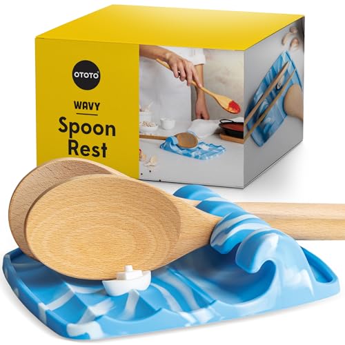 Image of OTOTO Funny Spoon Holder - Spoon Rest for Stove Top - Cooking Gadgets, Gifts, Cute Kitchen Accessories, Funny Gifts, Random Stuff