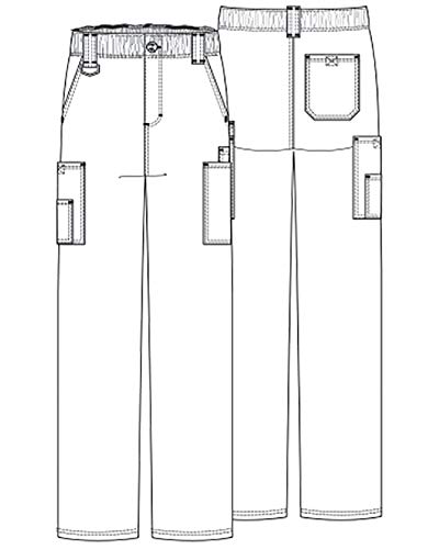 Dickies Men's Pull-On Pant with 7 Pockets Elastic Waistband with Button Closure 810064