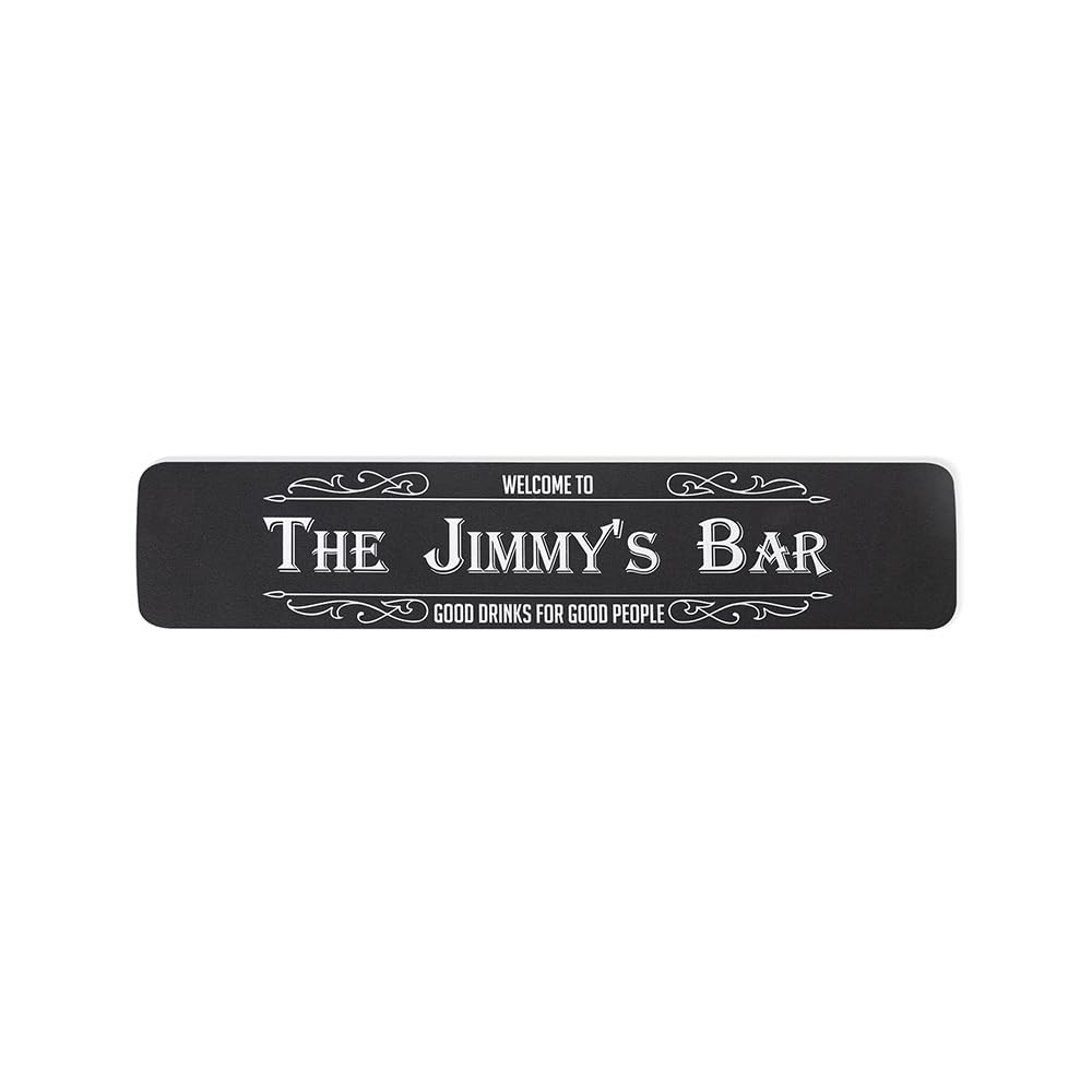 callie Personalized Bar Mat for Countertop, Cutomized Non-Slip Rubber Bar Drink Mat with Engraving Text, Bartender Mat Rubber Home Bar Decor, Gift for Bartender Cocktail Lovers (Mini Bar Mat)