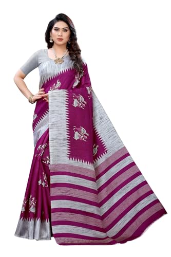 Sari indien en soie pour femme avec chemisier à coudre soi-même