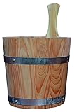 ACHLEITNER SAUNA AUFGUSSKÜBEL AUS LÄRCHENHOLZ 5LITER MIT KUNSTSTOFFEINSATZ