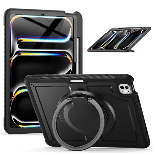 Protection iPad Pro 13 M4 étui antichoc porte-crayon housse tablette 13 pouces 2024