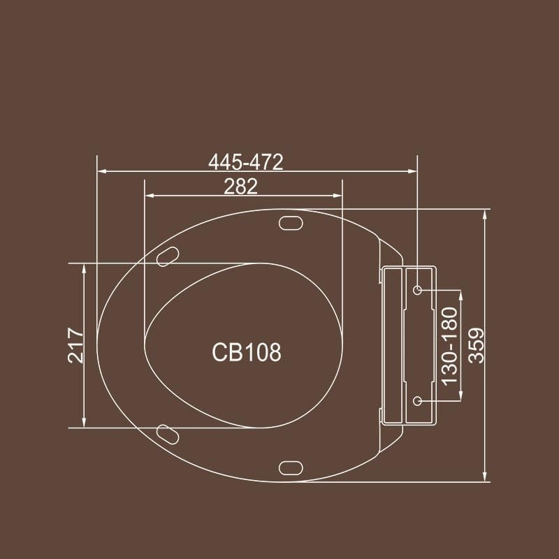 PP Cover Toilet Parts Thickened Seats Slow Drop Plastic Bidet