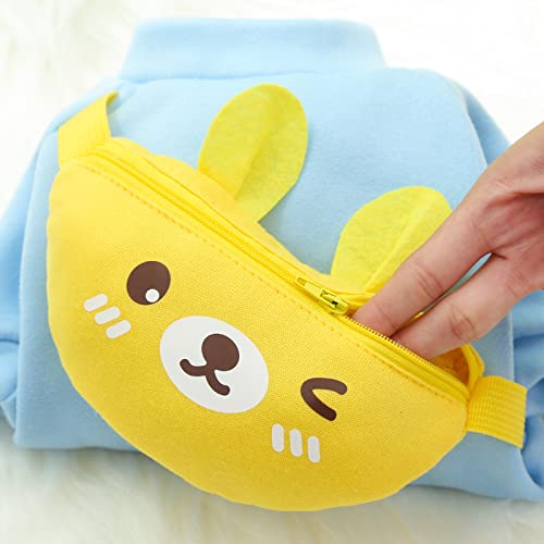 Maglione per animali Abbigliamento for animali domestici Vestiti for cani dei cartoni animati con borsa a tracolla Felpa con cappuccio for cani con stampa orso piccolo Felpa con gatto autunno inverno