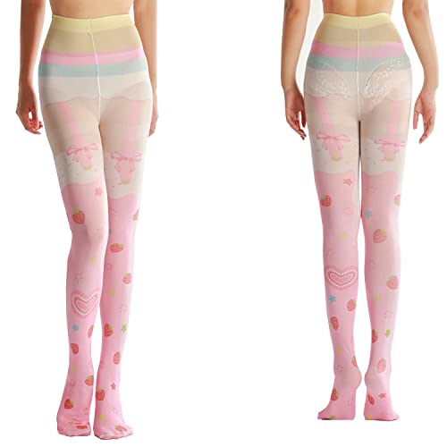 Image of Sahabowi Women Tights, Sheer High Waist Pantyhose, Vintage Control Top Stockings, Siwa 4