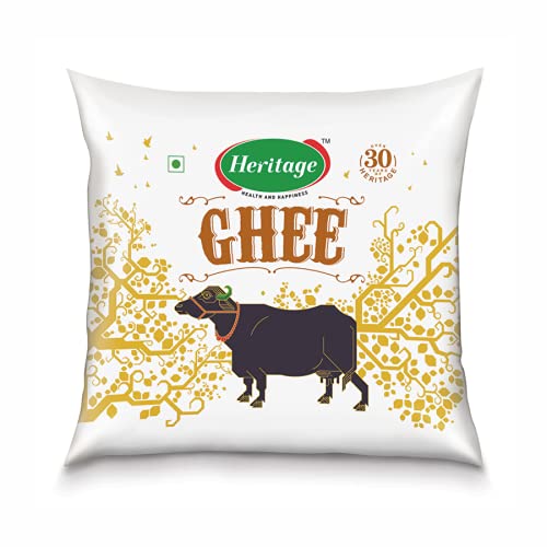 Heritage Buffalo Ghee, 500 ml Poly Pack