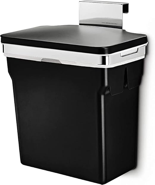 simplehuman CW1643 10L Cupboard Kitchen Door Bin with Lid