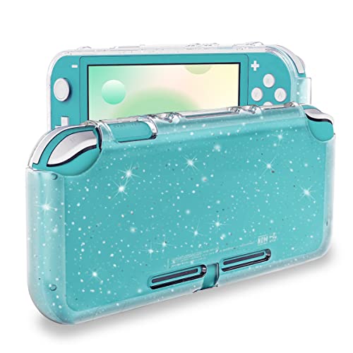 DLseego Housse de Protection Compatible avec Switch Lite 2019, Crystal Glitter Bling Étui Souple en TPU avec Absorption des Chocs et Anti-Rayure Case Design pour Switch Lite - Crystal Glitter Cover