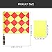 Totority Soccer Referee Flag Set Red Yellow Cards Metal Whistle Umpire Gear for Football Sports Training