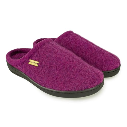 HAFLINGER Unisex AT Wool Hard Sole Slippers