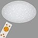 Produktbild BRILONER Leuchten - LED Deckenleuchte, Deckenlampe mit Sternendekor & Kristallen, Dimmbar, Farbtemperatursteuerung, inkl. Fernbedienung, inkl. Nachtlichtfunktion, 22 Watt, 2.200 Lumen, Weiß, Ø 39cm