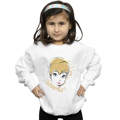 Sweat-Shirt Tinkerbell Disney Fille Idéal pour l'École et les Sorties Standard