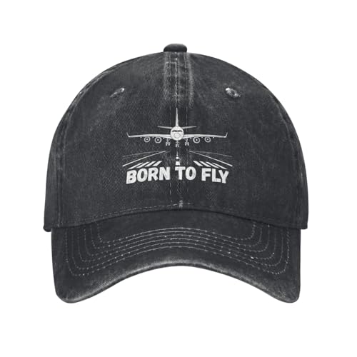 Visera Negra Ajustable Born to Fly Unisex