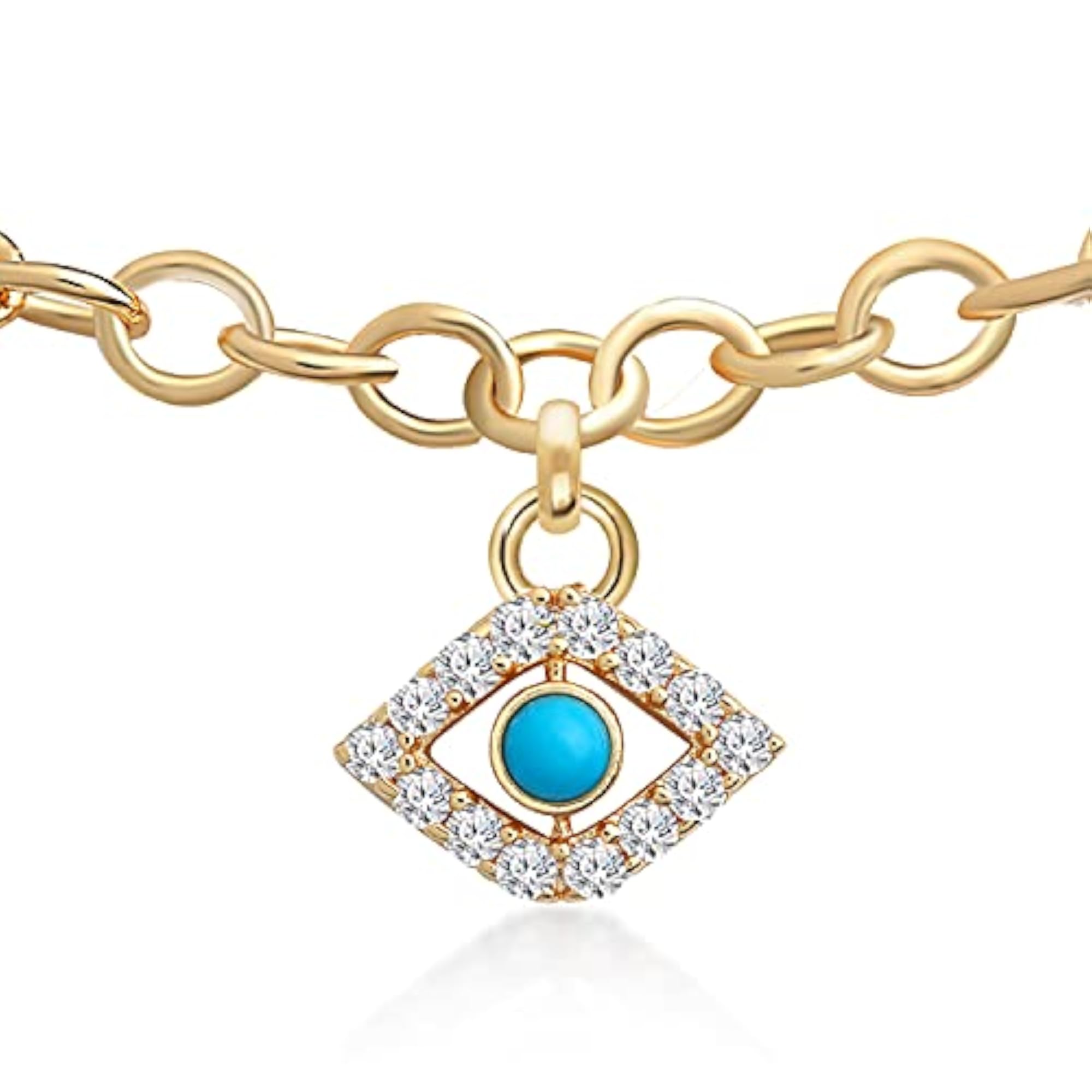 Anklet with Solitaire Crystal Diamond for Women