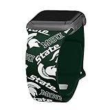 Affinity Bands Michigan State Spartans HD Watch Band Compatible with Apple Watch (42/44/45/49mm (46mm Series 11) Long Random)