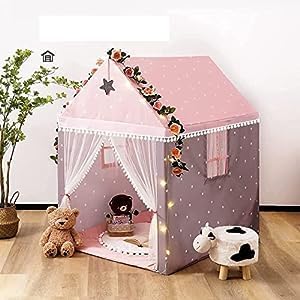 Trishazy Tent for Kids Outdoor and Indoor, Children Boy Girls Portable Castle Playhouse for Girls & Boys Medium Size Light Weight Kids Play Tent House (Brown Star) (B0CTK98PMX) Amazon Price History, Amazon Price Tracker