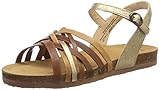 Flexible Laufsohle Think! Damen Shik_484596 Riemchensandalen, Braun (Rum/Kombi 54), 40 EU