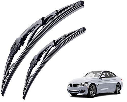 Image of WolkomHome High Performance OE Car Wiper Blade Replacement set of 2 Pc Right 24 inch Left 20 inch for BMW 4 Series