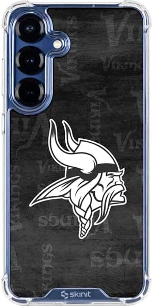 Skinit Clear Phone Case Compatible with Galaxy S25 FE - Officially Licensed NFL Minnesota Vikings Design