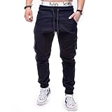 UMore Herren Cargohose aus Baumwolle mit 6 Taschen | Lange Regular Fit Cargo Hose Baumwollhose Freizeithose Wanderhose Trekkinghose Men Pants Outdoorhose für Männer