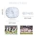 AMZDIAI 6Pcs Upgraded 12inch Metallic Cheerleading Pom Poms, Cheerleader Pompoms Cheer Poms for Kids Adults, Cheering Squad Pompoms for School Sports Games Dance Party(White)