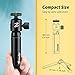 Zeadio Metal Mini Tripod + Ball Head Mount, with 1/4 Inch Screw Desktop Tabletop Stand Tripod, Fits for Smooth 4, Osmo Mobile, Vimble 2, Gimbal Handle Grip Stabilizer and All Cameras