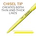 BIC Brite Liner Highlighters, Chisel Tip, 24-Count Pack of Yellow Highlighters, Ideal Highlighter Set for Organizing and Coloring
