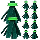 10pcs Laich -Mopp für Fische 2 x 4 Zoll schwimmend Baumwoll -Laich -Mop ohne Schadenersatz Ersatz Züchter Mop für Aquarium Fischtank zufällig Farbe Fisch Fisch Hideoutaquarium Accessoiresfloating Aqu