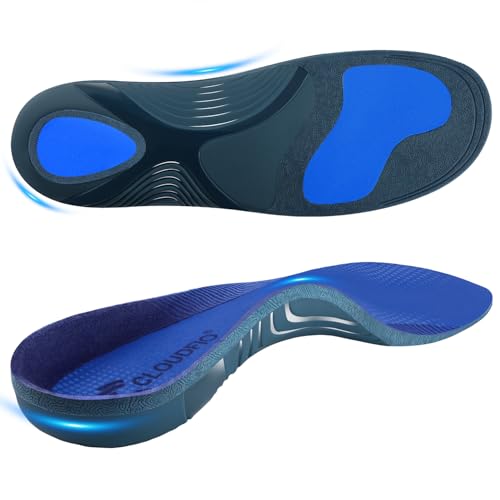 Plantar Fasciitis Insoles for Men Women,High Arch Support for Pain Relief,Shoe Inserts Orthotic for Flat Feet,Work Boot Insoles for Shock Absorbing Inserts (Fit for Standing All Day) DB-XL