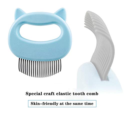 KesaPlan Pet Grooming Shedding Brush for Dog Cat Hair, Deshedding Massage Comb, Dog Brush End Shedding 2pcs