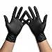 KMINA Guantes Nitrilo Talla M (100 Guantes), Desechables, Sin Polvo, Libre de Latex, Negro