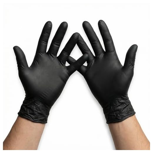 KMINA - Nitrilhandschuhe M (100 Stücke), Einweghandschuhe M, Nitrilhandschuhe Schwarz M, Einweghandschuhe Nitril, Einmalhandschuhe Latexfrei, Handschuhe Nitril Schwarz