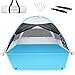 Large 3-4 Person Beach Tent - UPF 50+ Anti-UV, Easy Setup with Extended Floor & Mesh Windows, Portable for Camping Fishing