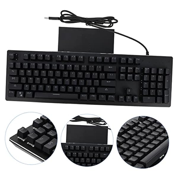 UKCOCO Backlit Toetsenbord Licht USB Toetsenbord Mechanisch Toetsenbord Backlight Toetsenbord Rgb Toetsenbord Elektronisch Toetsenbord Backlit Gaming Toetsenbord Bedrade Computer