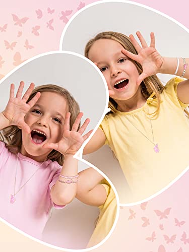 Sureio 6 Pieces Friendship Necklace Bracelets Butterfly Bestfriend Bff Necklace Matching Bracelets For 2 Adjustable Cord Relationship Bracelet For Girls Women Friends Birthday Gifts #TOP5