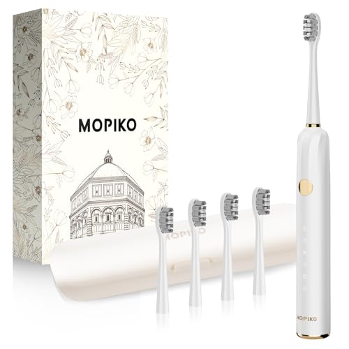 Brosse à dents électrique MOMIKO Sonic avec minuteur et modes blancheur