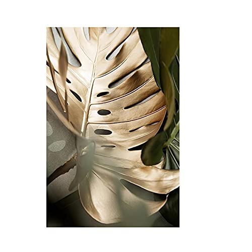 Affiches modernes impression de feuille d'or pour habiller un grand mur blanc de salon - 2