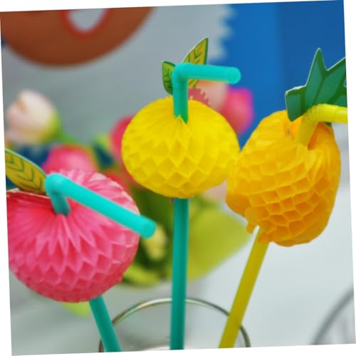 Pitillos desechables coloridos de plástico 24 piezas miniatura 2