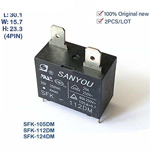Relé SFK-112DM 12VDC 20A para reparar placa de aire acondicionado split 3