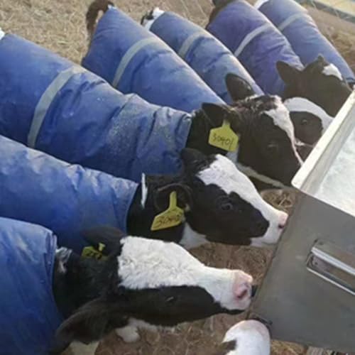 Manta para cabras de becerro impermeable invierno ganado ajustable 7