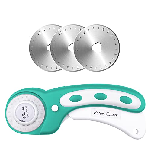 Ceisazira Cutter Rotatif Couture 45mm, Kit de Couteau Roulette Co...